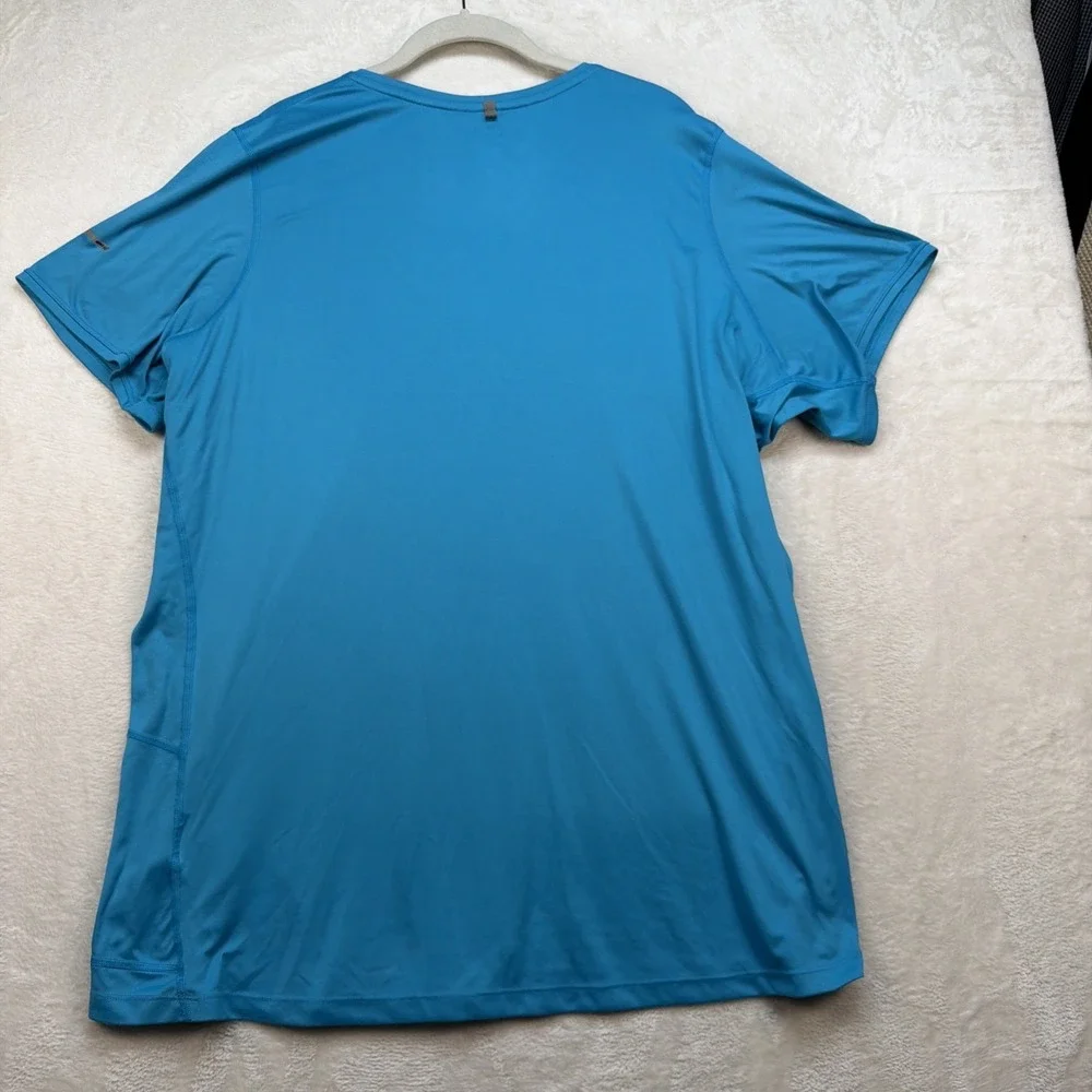 Nike Dri-FIT Running Shirt Men's‎ 3XL Blue Athletic Performance Workout Tee